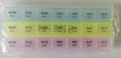 Кутийка за лекарства 7 дни 3 приема ежедневно